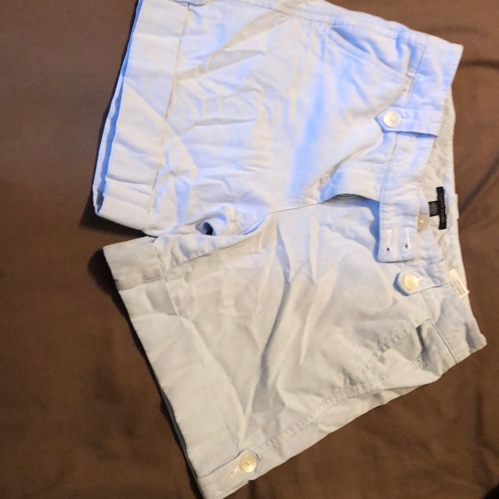 Pale blue jean shorts